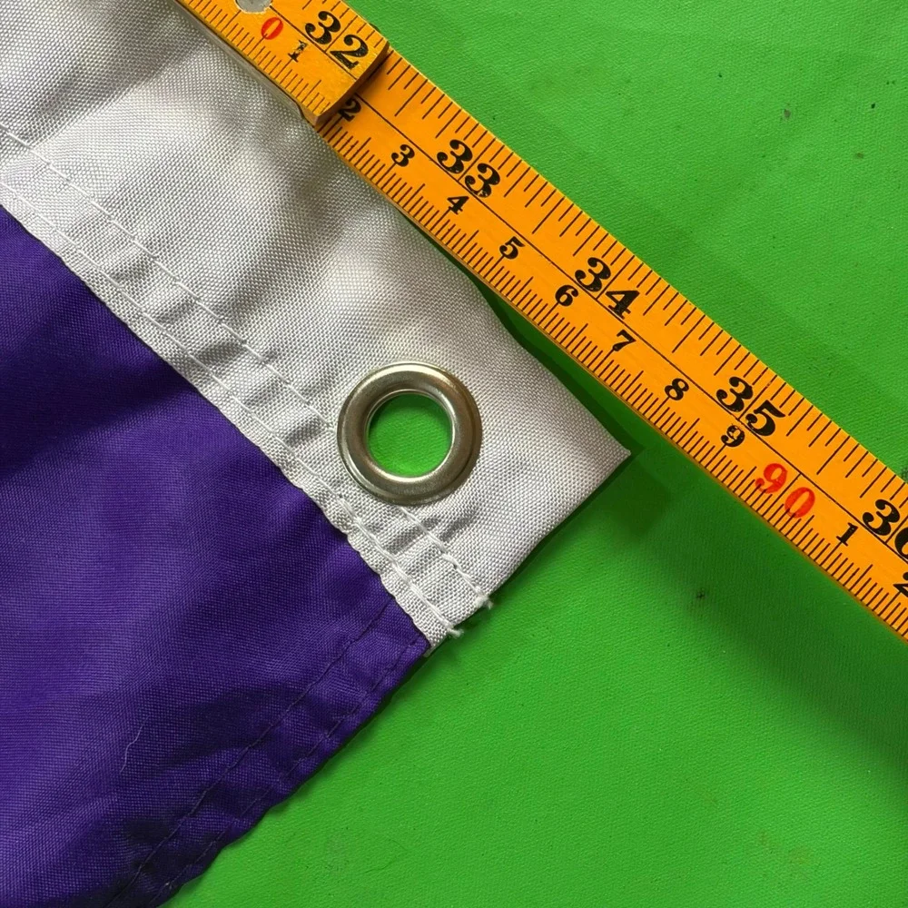 YETI Coolers Logo Flag Banner 3x5 Purple/Gold LSU Vikings Lakers Colors Grommets